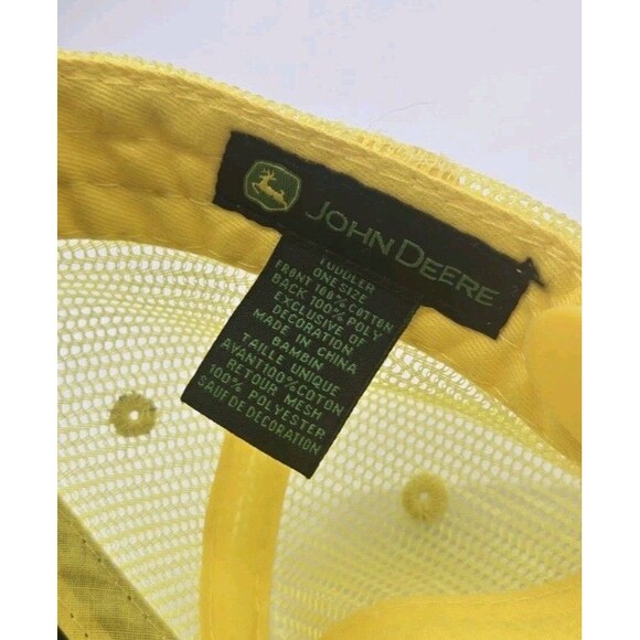 John Deere Toddler Snapback Hat Embroidrd Classic Green Yellow Mesh Adjustbl Cap - Picture 8 of 9